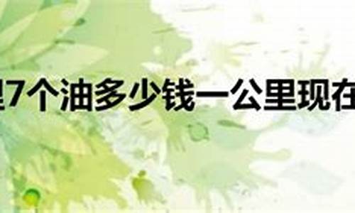百公里九个油是几毛钱_九块钱油价百公里六个油