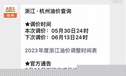杭州最新油价调整_杭州油价调整时间表