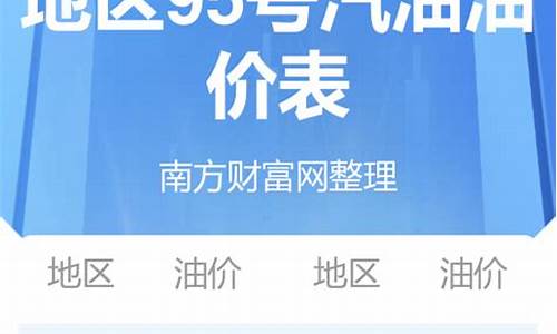 7月3号95号汽油价格_七月三号油价