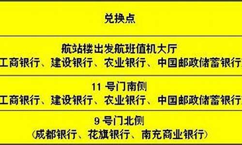 双流机场兑换美金价格_双流机场货币兑换