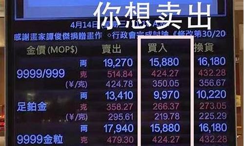 价多少一克2020_最近澳门金价怎样
